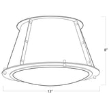 French Maid Flush Mount, White