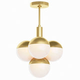 Oliver Pendant, Natural Brass-Lighting-High Fashion Home