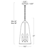 Maiden Glass Pendant, Natural Brass-Lighting-High Fashion Home