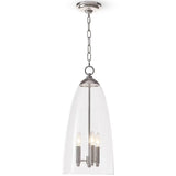 Maiden Glass Pendant, Polished Nickel-Lighting-High Fashion Home