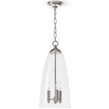 Maiden Glass Pendant, Polished Nickel-Lighting-High Fashion Home
