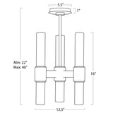 Dixon Pendant, Natural Brass-Lighting-High Fashion Home