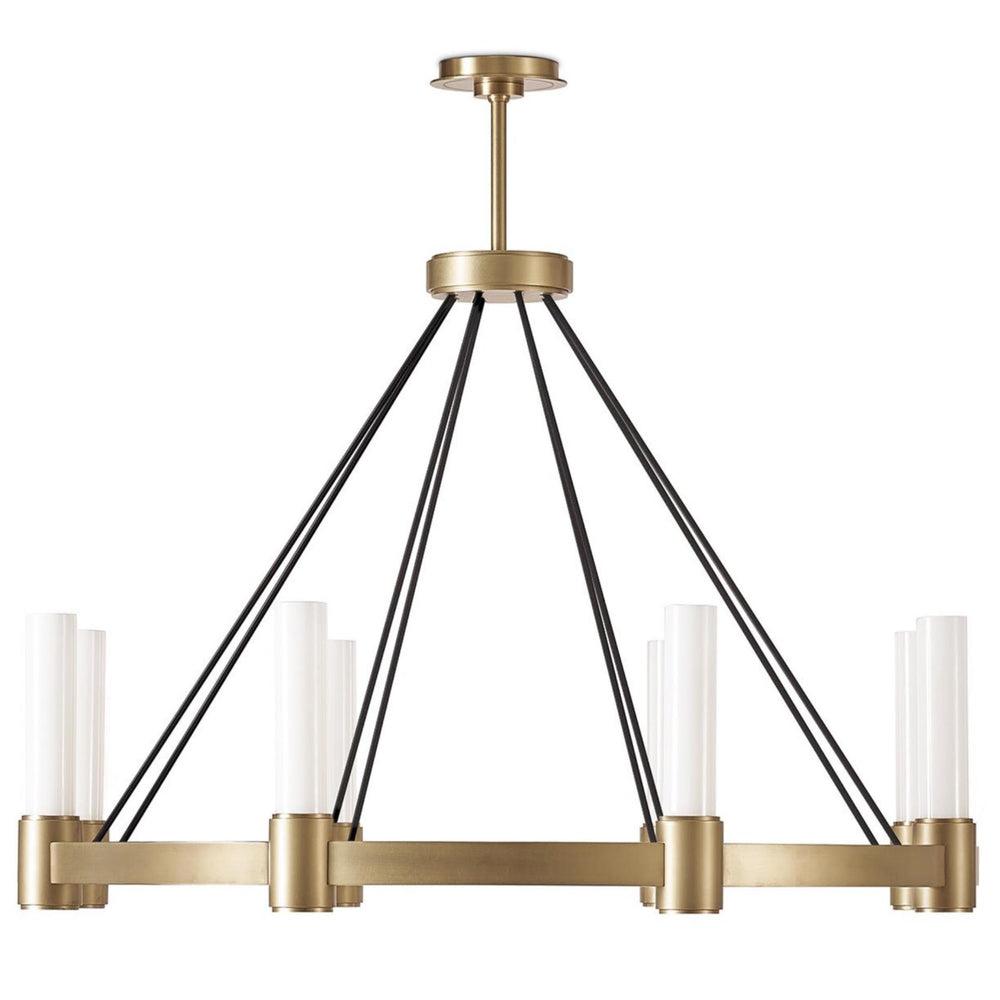 Dixon Chandelier, Natural Brass-Lighting-High Fashion Home