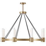 Dixon Chandelier, Natural Brass-Lighting-High Fashion Home