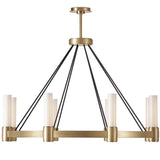 Dixon Chandelier, Natural Brass-Lighting-High Fashion Home