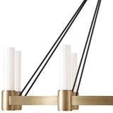 Dixon Chandelier, Natural Brass-Lighting-High Fashion Home