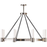 Dixon Chandelier, Polished Nickel-Lighting-High Fashion Home