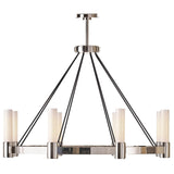 Dixon Chandelier, Polished Nickel-Lighting-High Fashion Home