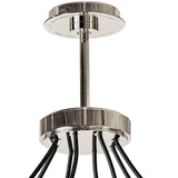 Dixon Chandelier, Polished Nickel-Lighting-High Fashion Home