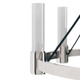 Dixon Chandelier, Polished Nickel-Lighting-High Fashion Home