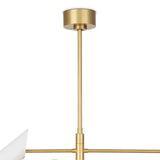 Vest Chandelier, Natural Brass/White-Lighting-High Fashion Home