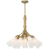 Mousseaux Chandelier, Natural Brass-Lighting-High Fashion Home