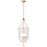 Roxie Pendant, Natural Brass