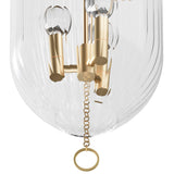 Roxie Pendant, Natural Brass
