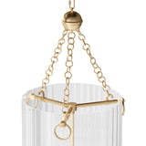 Roxie Pendant, Natural Brass