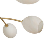 Artemis Chandelier, Natural Brass/Alabaster-Lighting-High Fashion Home