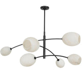 Artemis Chandelier, Oil Rubbed Bronze/Alabaster-Lighting-High Fashion Home