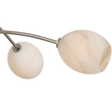 Artemis Chandelier, Polished Nickel/Alabaster-Lighting-High Fashion Home