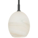 Artemis Single Pendant, Oil Rubbed Bronze/Alabaster-Lighting-High Fashion Home