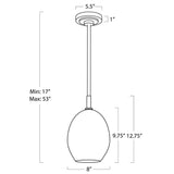 Artemis Single Pendant, Oil Rubbed Bronze/Alabaster-Lighting-High Fashion Home