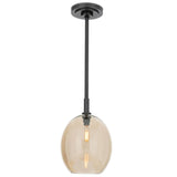 Artemis Single Pendant, Oil Rubbed Bronze/Champagne-Lighting-High Fashion Home