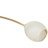 Artemis Double Pendant, Natural Brass/Alabaster-Lighting-High Fashion Home