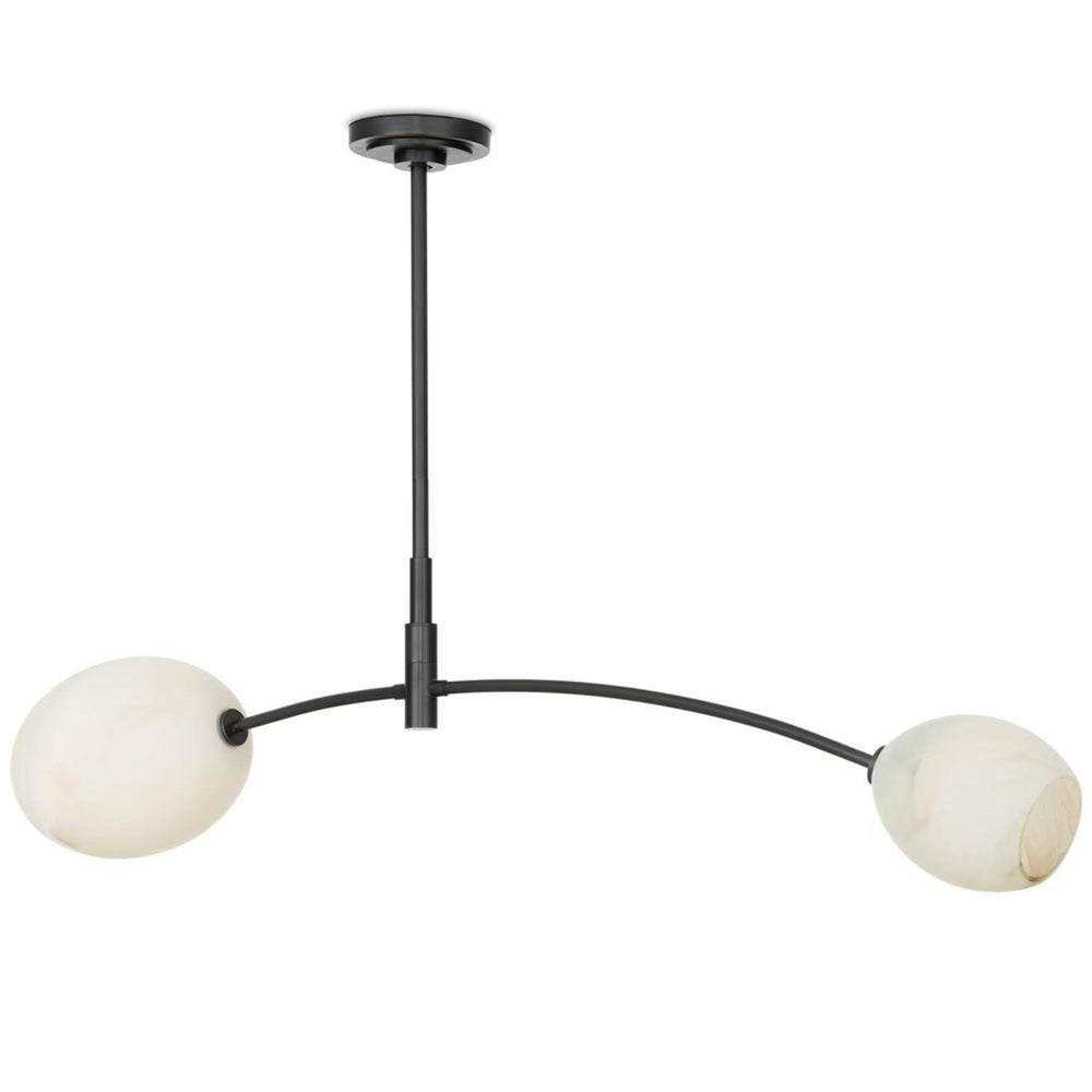 Artemis Double Pendant, Oil Rubbed Bronze/Alabaster-Lighting-High Fashion Home