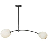 Artemis Double Pendant, Oil Rubbed Bronze/Alabaster-Lighting-High Fashion Home