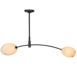 Artemis Double Pendant, Oil Rubbed Bronze/Alabaster-Lighting-High Fashion Home