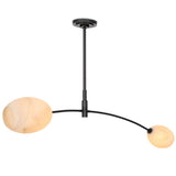 Artemis Double Pendant, Oil Rubbed Bronze/Alabaster-Lighting-High Fashion Home
