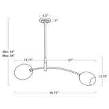 Artemis Double Pendant, Oil Rubbed Bronze/Alabaster-Lighting-High Fashion Home