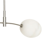 Artemis Double Pendant, Polished Nickel/Alabaster-Lighting-High Fashion Home