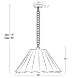 Allison Pendant, Natural Brass-Lighting-High Fashion Home