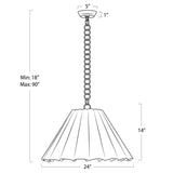 Allison Pendant, Polished Nickel-Lighting-High Fashion Home