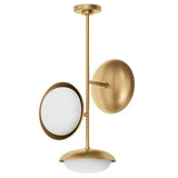 Bond 3 Light Pendant, Natural Brass-Lighting-High Fashion Home