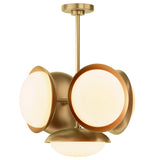 Bond 5 Light Pendant, Natural Brass-Lighting-High Fashion Home