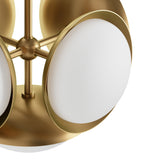 Bond 5 Light Pendant, Natural Brass-Lighting-High Fashion Home