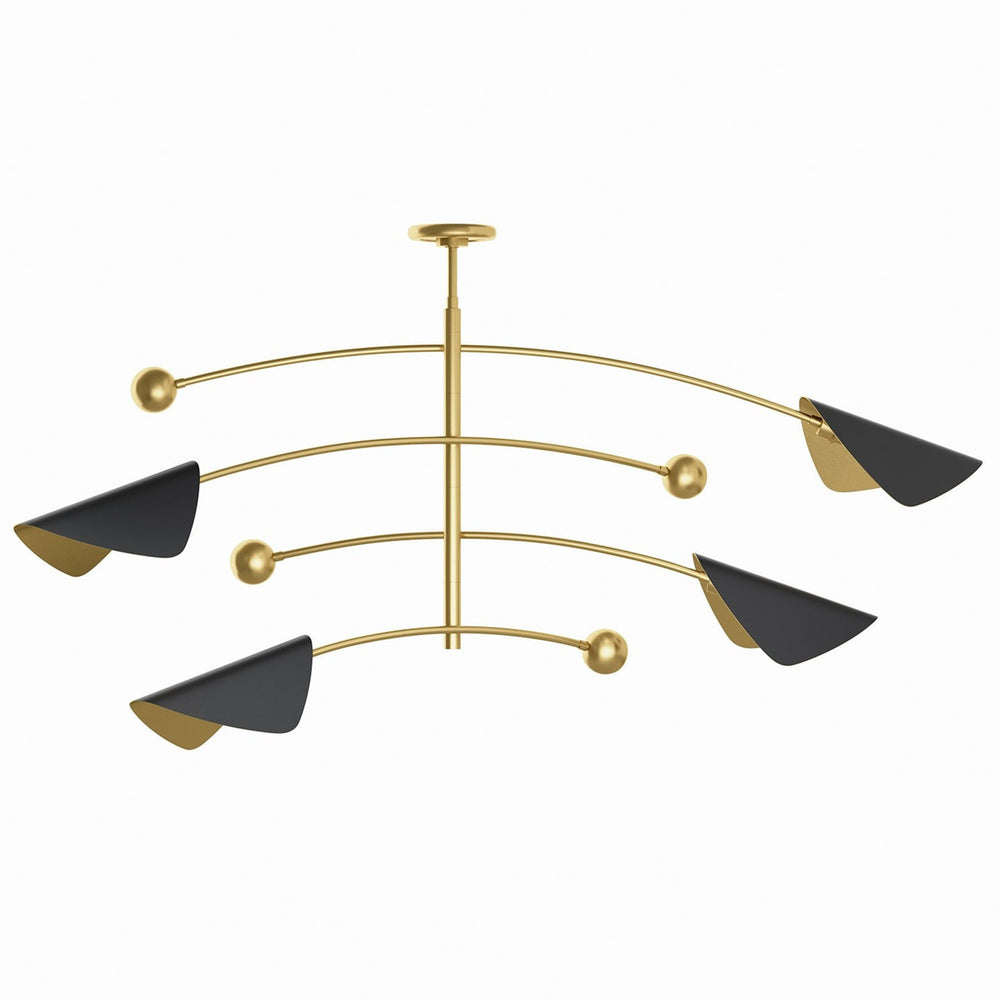 Eclipse Chandelier, Black-Lighting-High Fashion Home