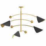 Eclipse Chandelier, Black-Lighting-High Fashion Home