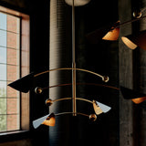 Eclipse Chandelier, Black-Lighting-High Fashion Home