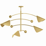Eclipse Chandelier, Natural Brass-Lighting-High Fashion Home