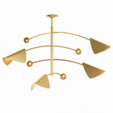 Eclipse Chandelier, Natural Brass-Lighting-High Fashion Home