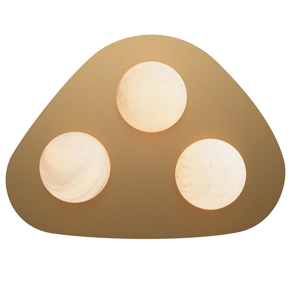 Rhoads Flush Mount, Natural Brass-Lighting-High Fashion Home