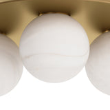 Rhoads Flush Mount, Natural Brass-Lighting-High Fashion Home