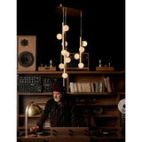 Rhoads Chandelier, Natural Brass-Lighting-High Fashion Home