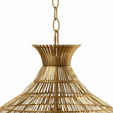 Cupola Metal Pendant, Brass-Lighting-High Fashion Home