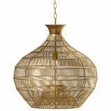 Cupola Metal Pendant, Brass-Lighting-High Fashion Home