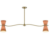 Gable Linear Chandelier, Russet