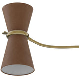 Gable Linear Chandelier, Russet