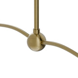 Gable Linear Chandelier, Storm Blue